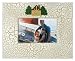 Burnes of Boston 535664 Lodge Yellowstone White Crackle with Cabin Applique Picture Frame, Multi, 6 by 4-Inch