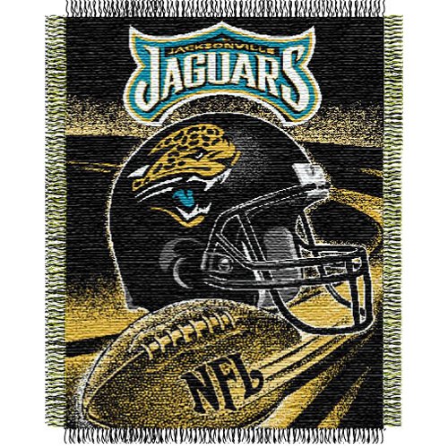 Jacksonville Jaguars NFL Triple Woven Jacquard Throw (Spiral Series) (48x60