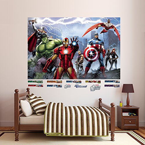 Fathead avengers assemble mural real big wall decal