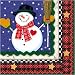 Homespun Christmas Paper Beverage Napkins (24 count)