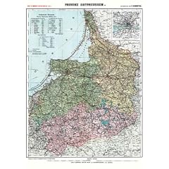 Historische Karte: Provinz Ostpreussen um 1910 (Plano): Provinz Ostpreussen. Carl Flemmings Generalkarten No. 3.