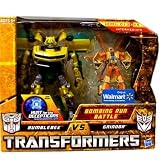 Transformers Hunt for the Decepticons Exclusive Deluxe Action Figure 2Pack Bombing Run Battle Bumblebee vs. Grindor