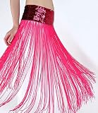 Bellyqueen™ Handmade Belly Dance Wrap With paillettes And Long Fringe