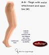 504W Sigvaris Thigh w/waist Attachment 40-50mmHg