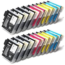 20 XL Patronen, kompatibel zu Brother LC1100 LC980 (8x schwarz & je 4x cyan magenta yellow)