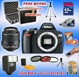 Nikon D60 +18-55mm VR w/4GB PRO Accessory Kit +2 BONUS!!!
