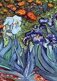 Van Gogh's Iris Decorative House Flag