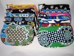 Vera Bradley Clip Zip ID Case Coin Purse Mini Wallet
