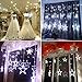 Ucharge Star Curtain Lights, With 12 Stars 138pcs Waterproof Linkable Curtain Lights, Great Decoration for Wedding, Christmas, Holiday, Party and Home - White Star Curtain