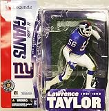 New York Giants Legends Lawrence Taylor Blue Jersey Figure