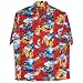 Santa Claus Beach Fun Christmas Hawaiian Style Men's Hawaiian Aloha Shirt in Red - 3X
