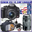 Canon EOS Rebel XSi (a.k.a. 450D) SLR Camera w/ 18-55mm IS Lens + Canon 75-300mm III Lens + Two (2) 3PC Filter Kits + Two (2) 8GB + Willoughbys Clean & Protect K#5