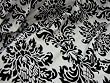 black and cream fabric