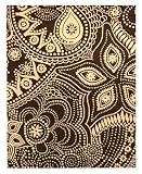 EORC Paisley Brown/ Beige Rug (5' X 8')