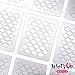 Whats Up Nails - Scales Mermaid Vinyl Stencils for Nail Art Design (1 Sheet, 12 Stencils)
