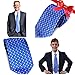 Mens Tie and Boys Tie | Designer Necktie | 100% Silk Lacrosse Design Sports Neck Tie (Crossed Lacrosse Sticks Pattern)