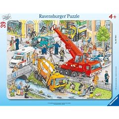 Ravensburger 06768 - Rettungseinsatz, 39 Teile Rahmenpuzzle