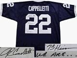 John Cappelletti Penn State Nittany Lions NCAA Autographed Authentic Style Blue Jersey