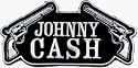 Johnny Cash - Logo with 2 Guns / Revolvers - Embroidered Iron On or Sew On Patch