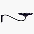 Lotus Sconce, Side Mount Pot Holder - Black