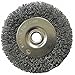 Westward 4EDP5 Wire Wheel, 6 In D, Steel, 0.0090 Wire