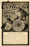 1900 Ad Corticelli Spool Nonotuck Silk Company Thread - Original Print Ad