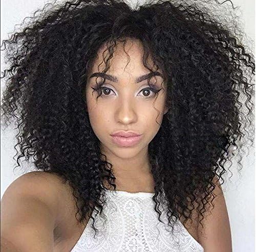Foxyhair New Arrival Briazilian Human Hair Wigs Kinkys Curly Lace Front Wig with Baby Hair for Black Woman