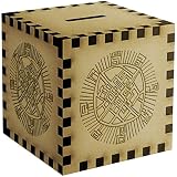 Geometric Motif Engraved Money Box / Piggy Bank (MB00005549)