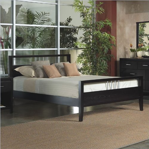 Modus Furniture Queen Nevis Platform Bed, Espresso On Sale