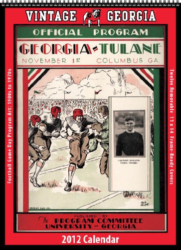 Georgia Bulldogs 2012 Vintage Football Calendar
