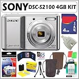 Sony DSCS2100 DSC-S2100 12.1MP Digital Camera with 3x Optical Zoom with Dig ....