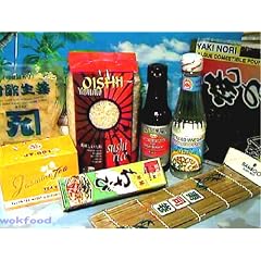 SUSHI STARTER EINSTEIGER SET 8-TLG: Mit Wasabi-Nori-Reisessig & GRATIS REISL�FFEL zu Nori & Wasabi