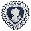 Vintage Gentler Heart Cameo Brooches Pins