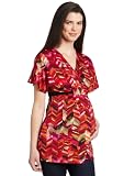Three Seasons Maternity Women’s Print Kimono Surplice Top
