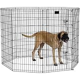 MidWest Exercise Pen with Door, 48-Inch, Black