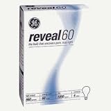GE Lamps 48688 60-Watt A19 Reveal Bulbs, 4-Pack