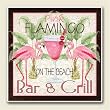 AbsorbaStone Coaster set~ Flamingo ~4 Tile Drink Coasters ~ code 144C