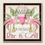 AbsorbaStone Coaster set~ Flamingo ~4 Tile Drink Coasters ~ code 144C