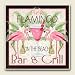 Pink Flamingos Bar and Grill Absorbastone Six Inch Trivet