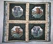 Lions and Elephants Safari Baby Quilt