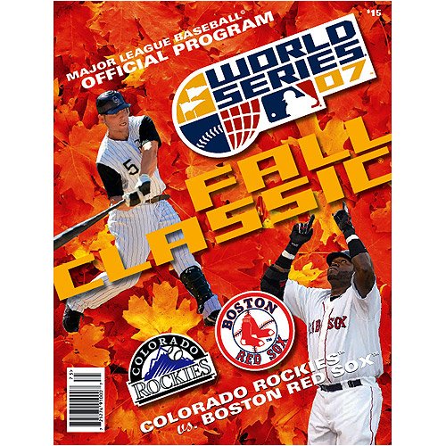 MLB Boston Red Sox Colorado Rockies 2007 World Series Program
