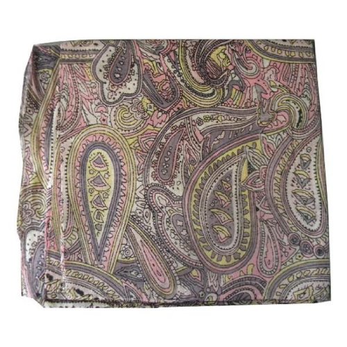 100% Cotton Head scarf Israeli Tichel with Bright Paisley Designs