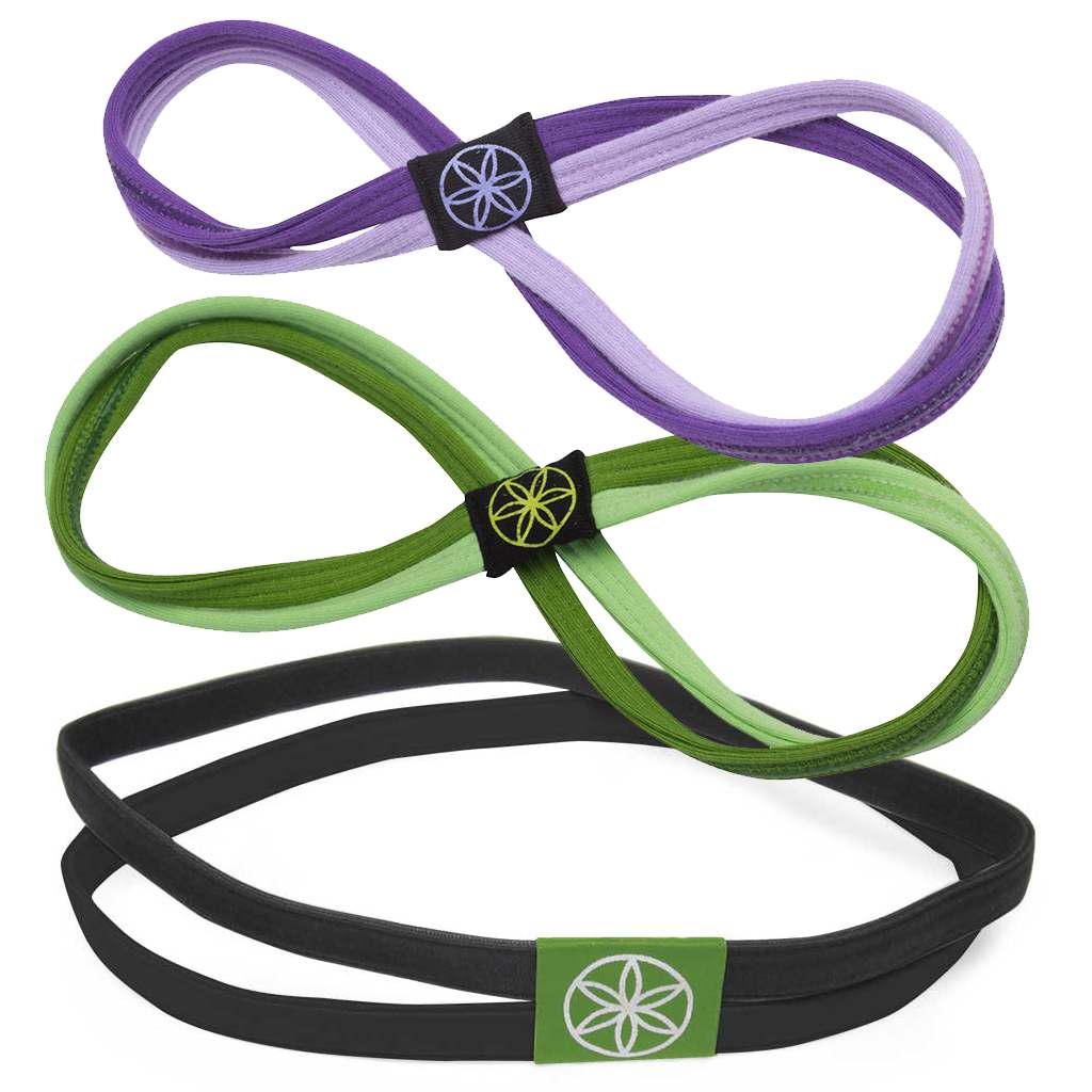 Gaiam Dual Grip Headband (Black) Sports Headbands Sports & Outdoors