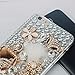 efriend Bling Diamond 3D Golden Case for iPhone 6 Plus Bundle with Stylus and Soft Cloth Logo