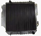 Jeep Wrangler 1987 thru 2006 YJ TJ with Chrysler conversion 3 Row Radiator With Automatic Transmission