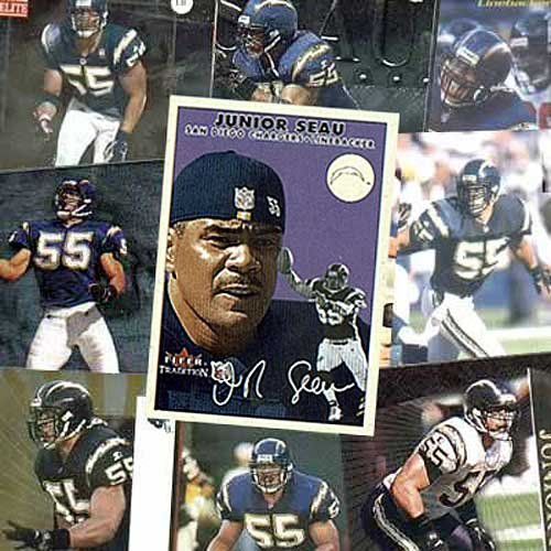 Burbank Miami Dolphins Junior Seau 20 Trading Card Set