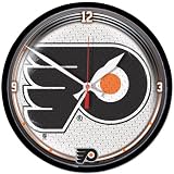 NHL Philadelphia Flyers Round Clock