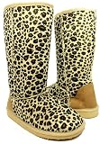 Cheetah Furry Winter Boots Leopard Women---Vegan Friendly!