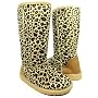 Cheetah Furry Winter Boots Leopard Women---Vegan Friendly!