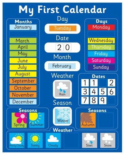 Childrens Toyshop  Third Party New : My First Calendar-Magnetic [Toy]